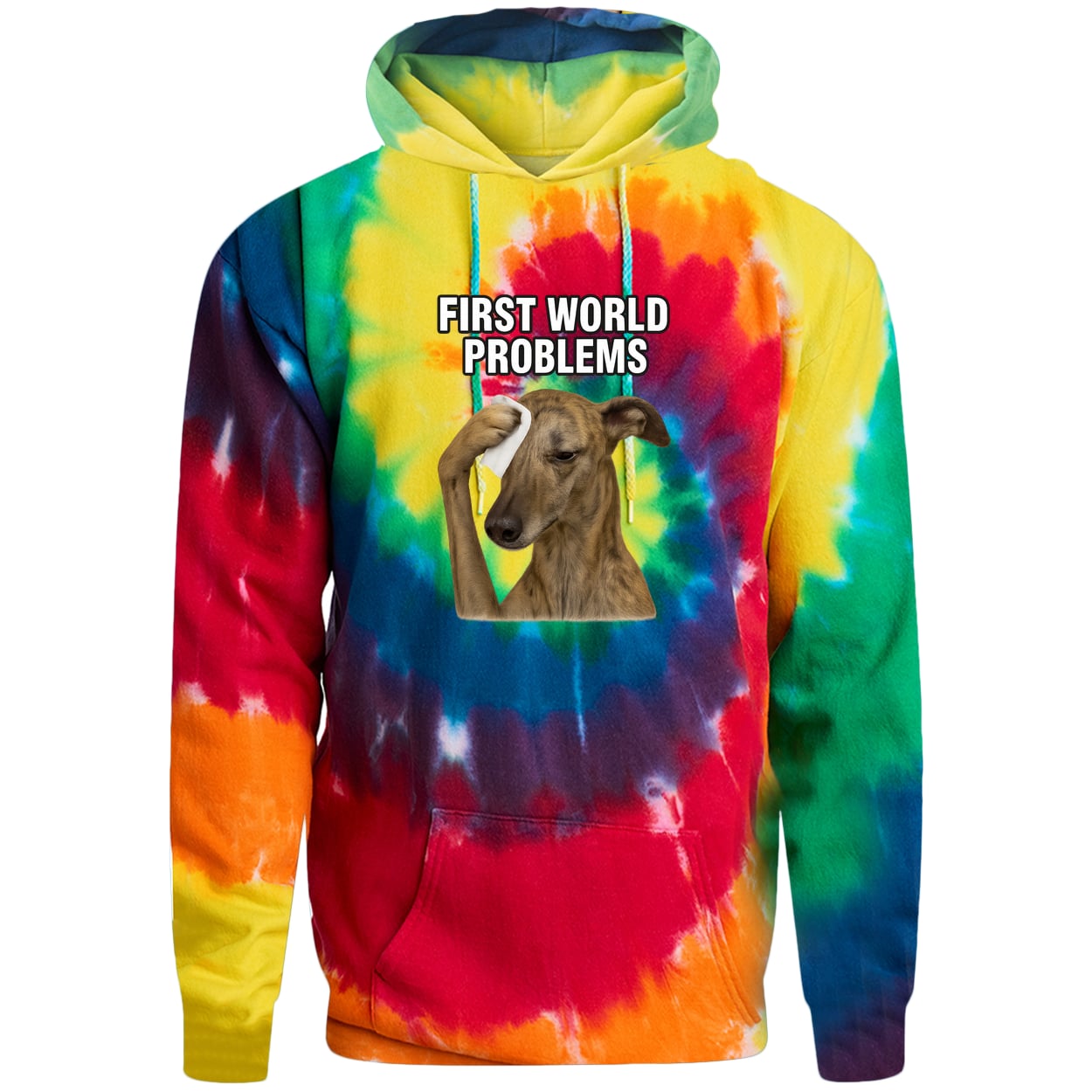 PC146 Port & Company Adult Tie-Dye Pullover Hoodie - Rainbow