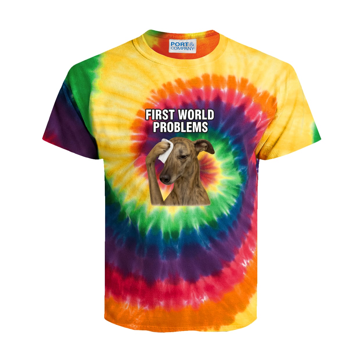PC147Y Port & Company Kids Tie-Dye Tee - Rainbow