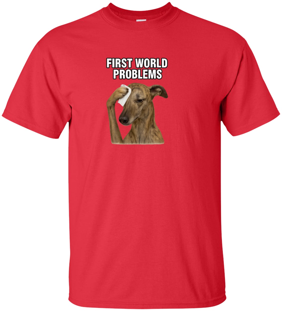 G200T Gildan Mens Tall Ultra Cotton Tee - Red