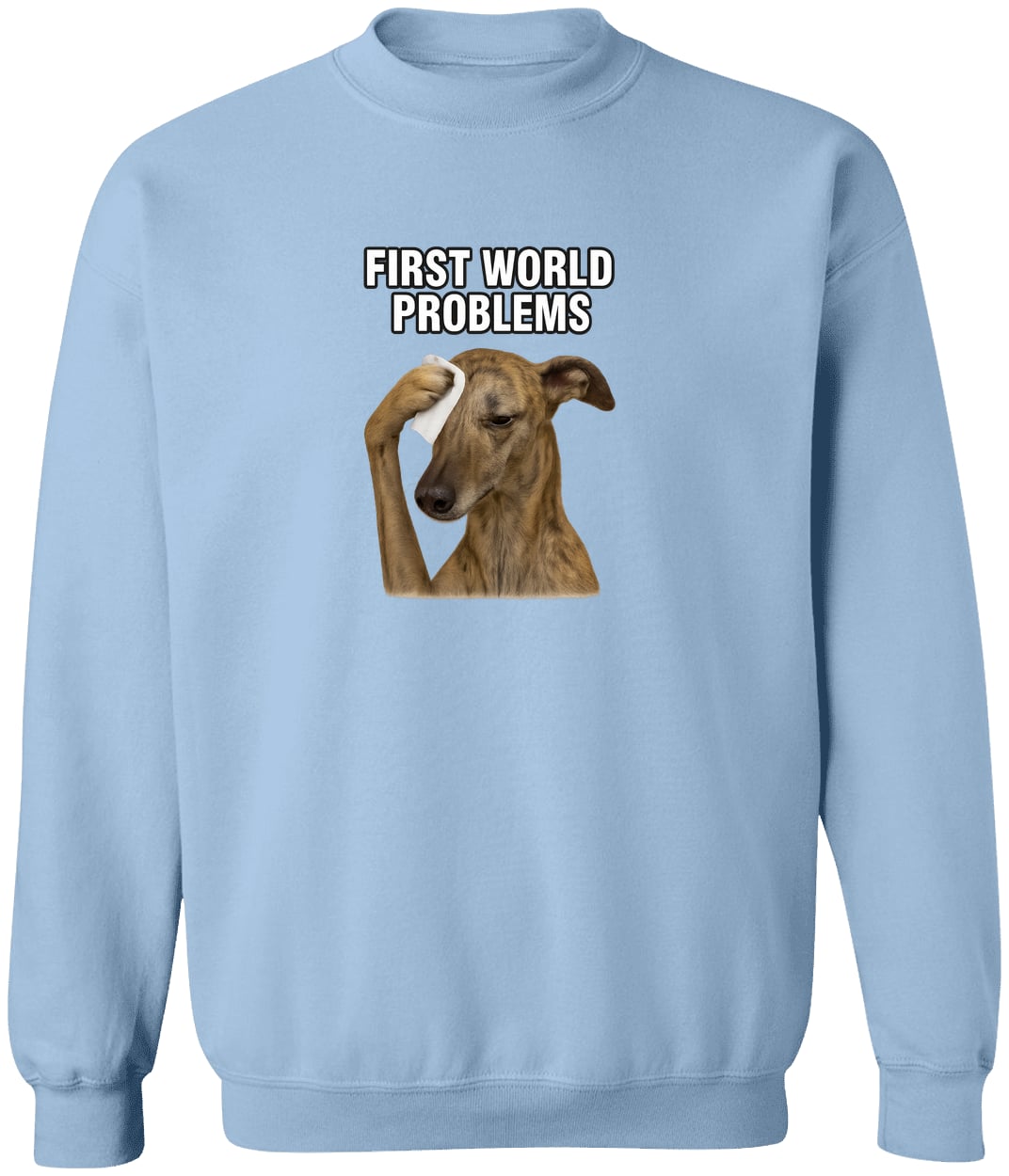 G180 Gildan Crewneck Pullover Sweatshirt - Light Blue