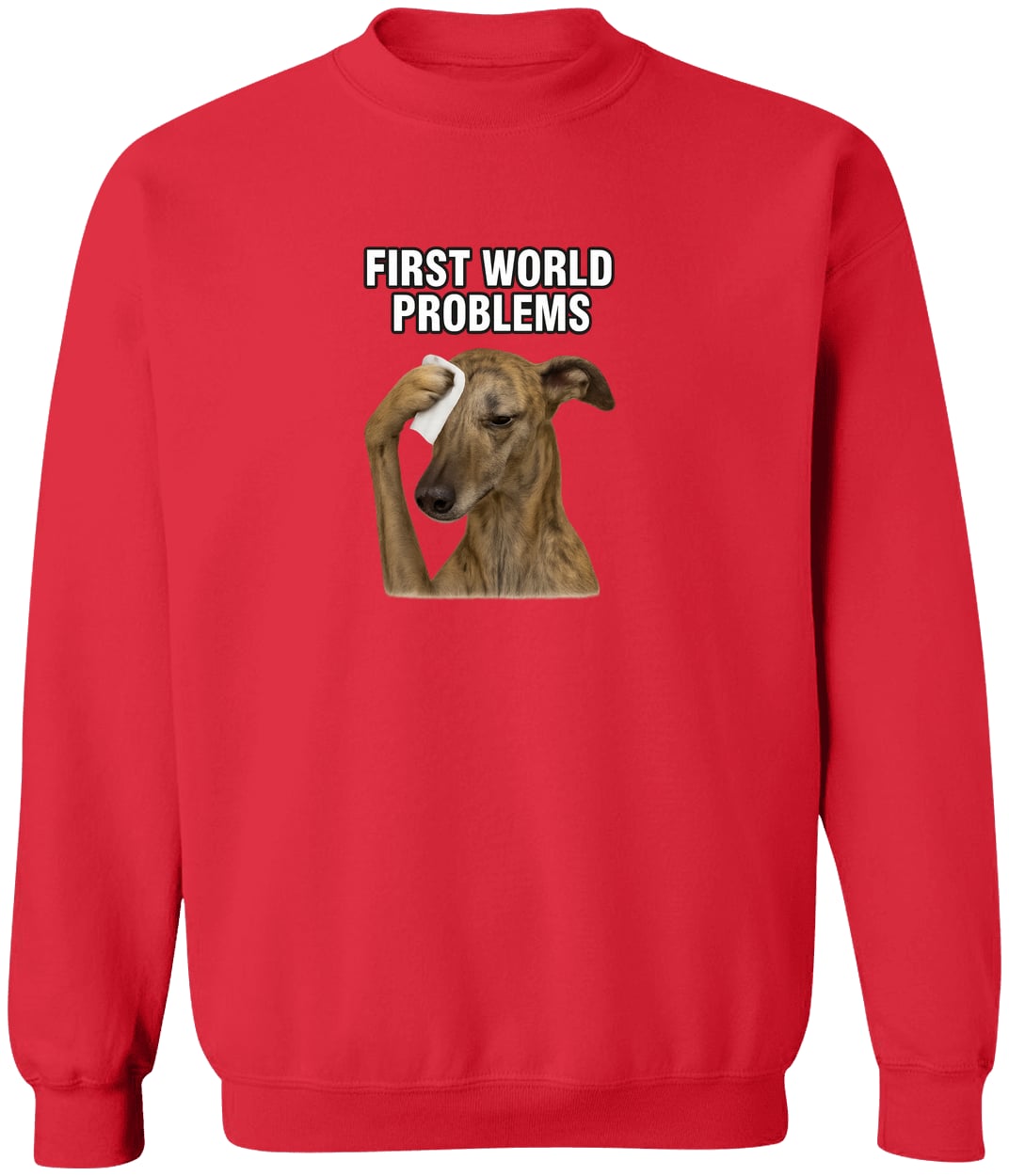 G180 Gildan Crewneck Pullover Sweatshirt - Red