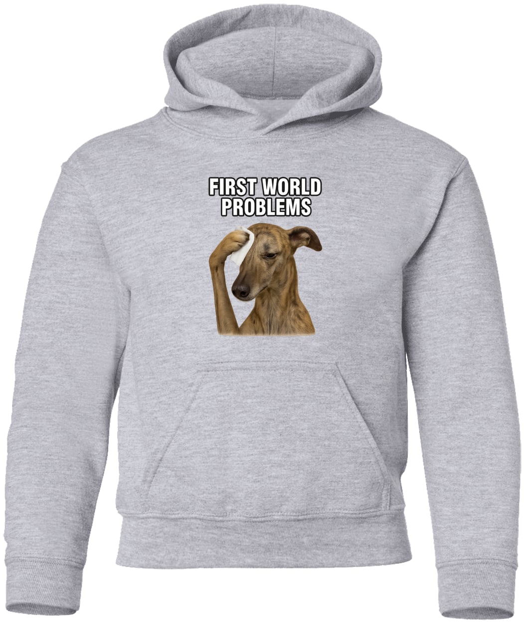 G185B Gildan Youth Pullover Hoodie - Sport Grey