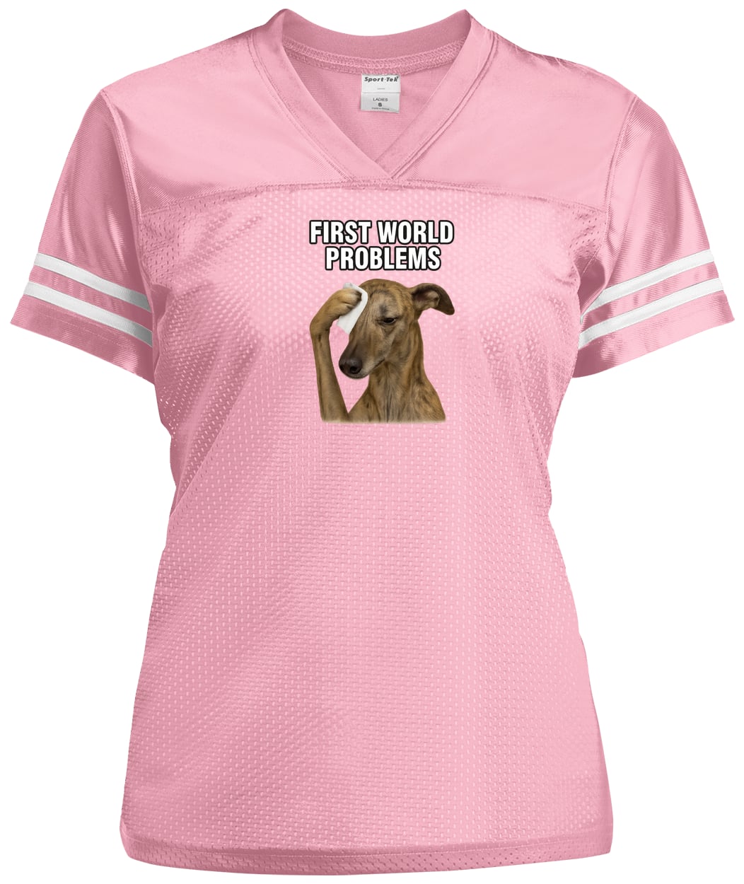 LST307 Sport-Tek Ladies' Replica Jersey - Light Pink/White