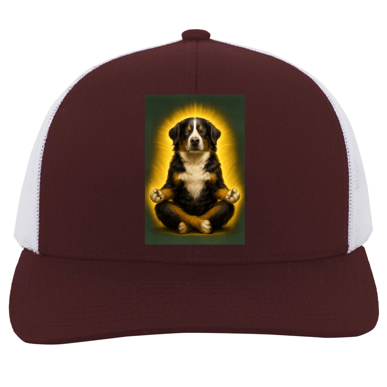 104C Trucker Snap Back - Maroon/White