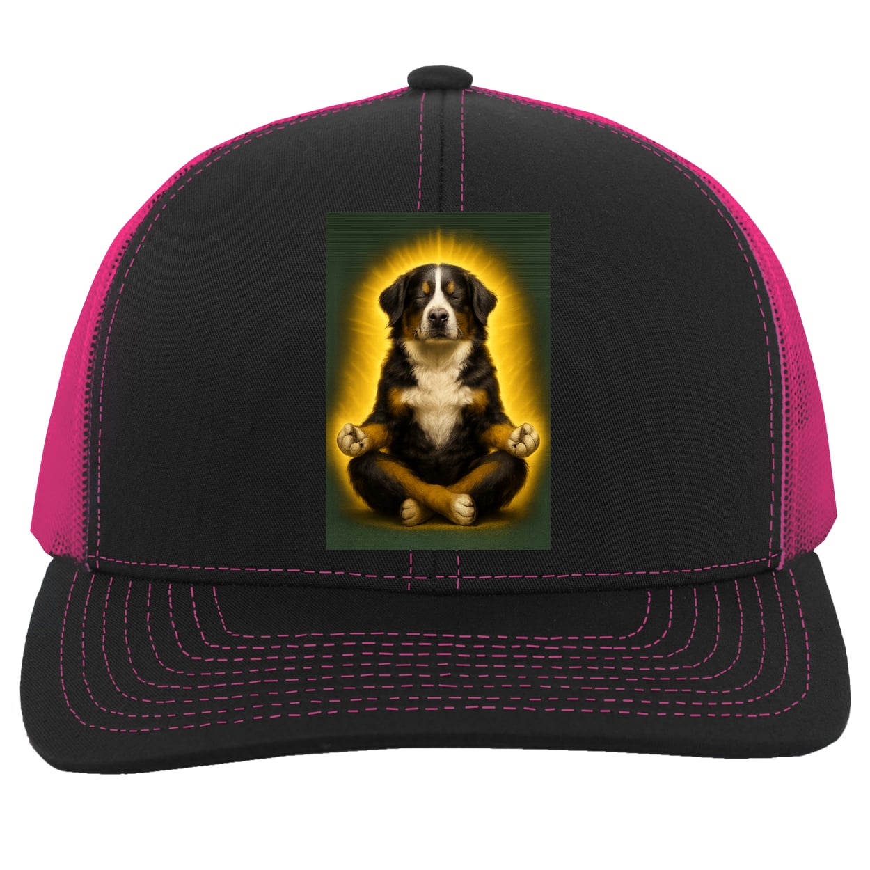 104C Trucker Snap Back - Black/Pink