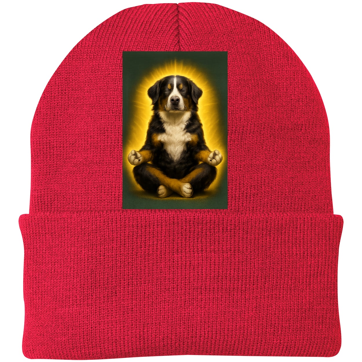 CP90 Port & Company Knit Beanie - Athletic Red
