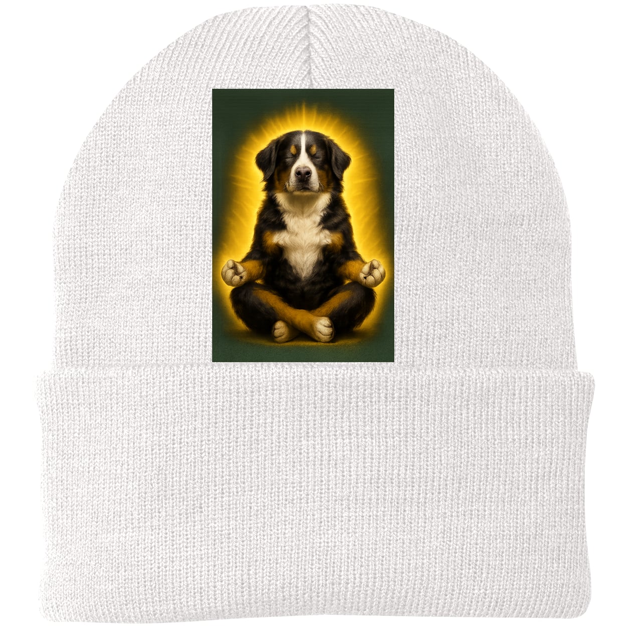 CP90 Port & Company Knit Beanie - White