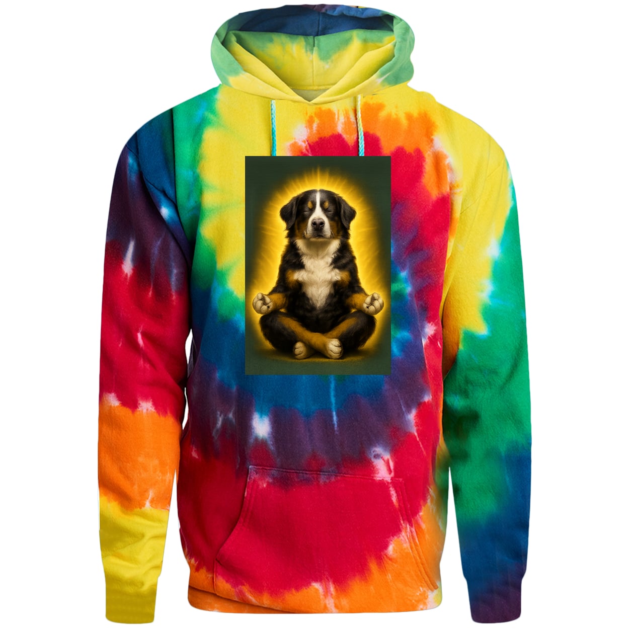 PC146 Port & Company Adult Tie-Dye Pullover Hoodie - Rainbow