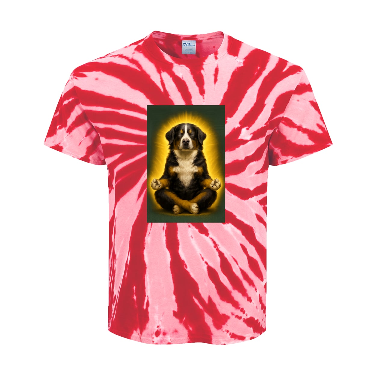 PC147Y Port & Company Kids Tie-Dye Tee - Red