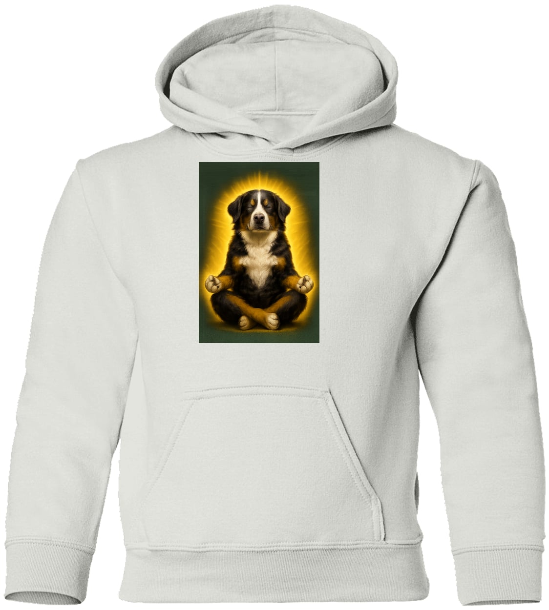 G185B Gildan Youth Pullover Hoodie - White