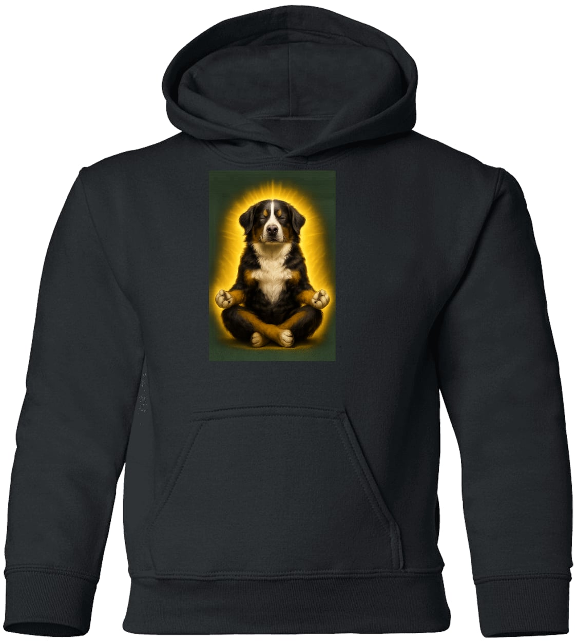 G185B Gildan Youth Pullover Hoodie - Black