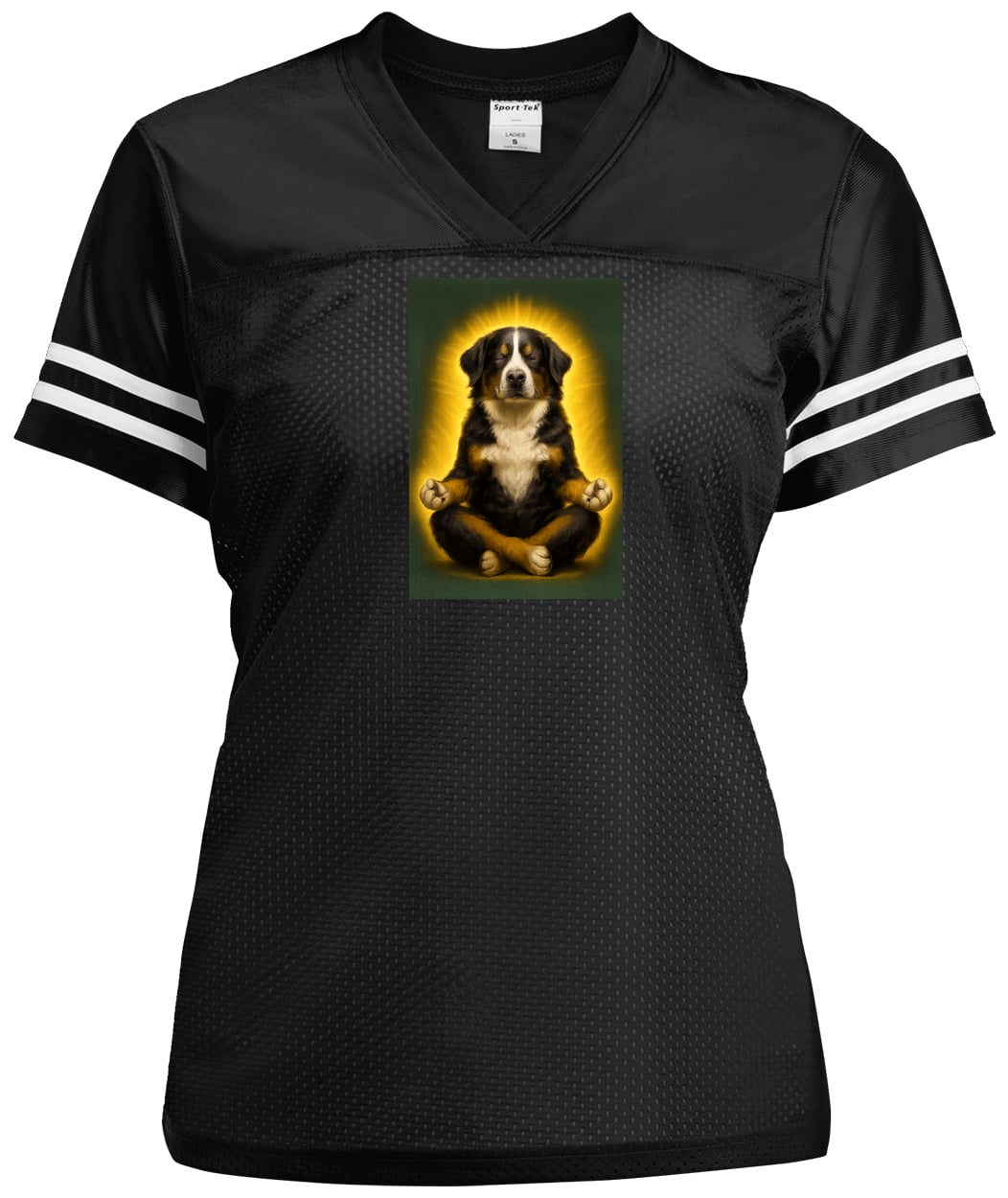 LST307 Sport-Tek Ladies' Replica Jersey - Black/White