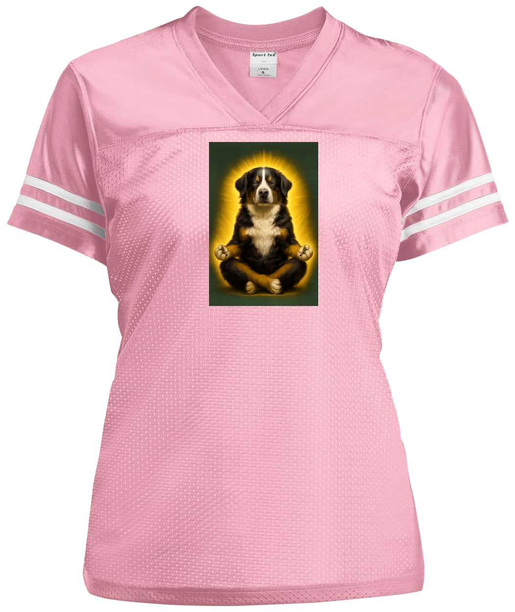 LST307 Sport-Tek Ladies' Replica Jersey - Light Pink/White