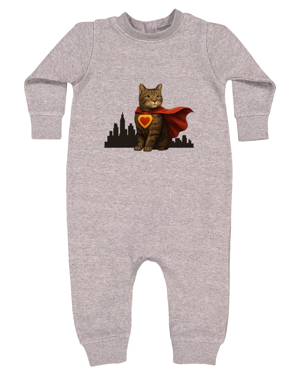 4447 Rabbit Skins Infant Fleece One-Piece Bodysuit - Heather Grey