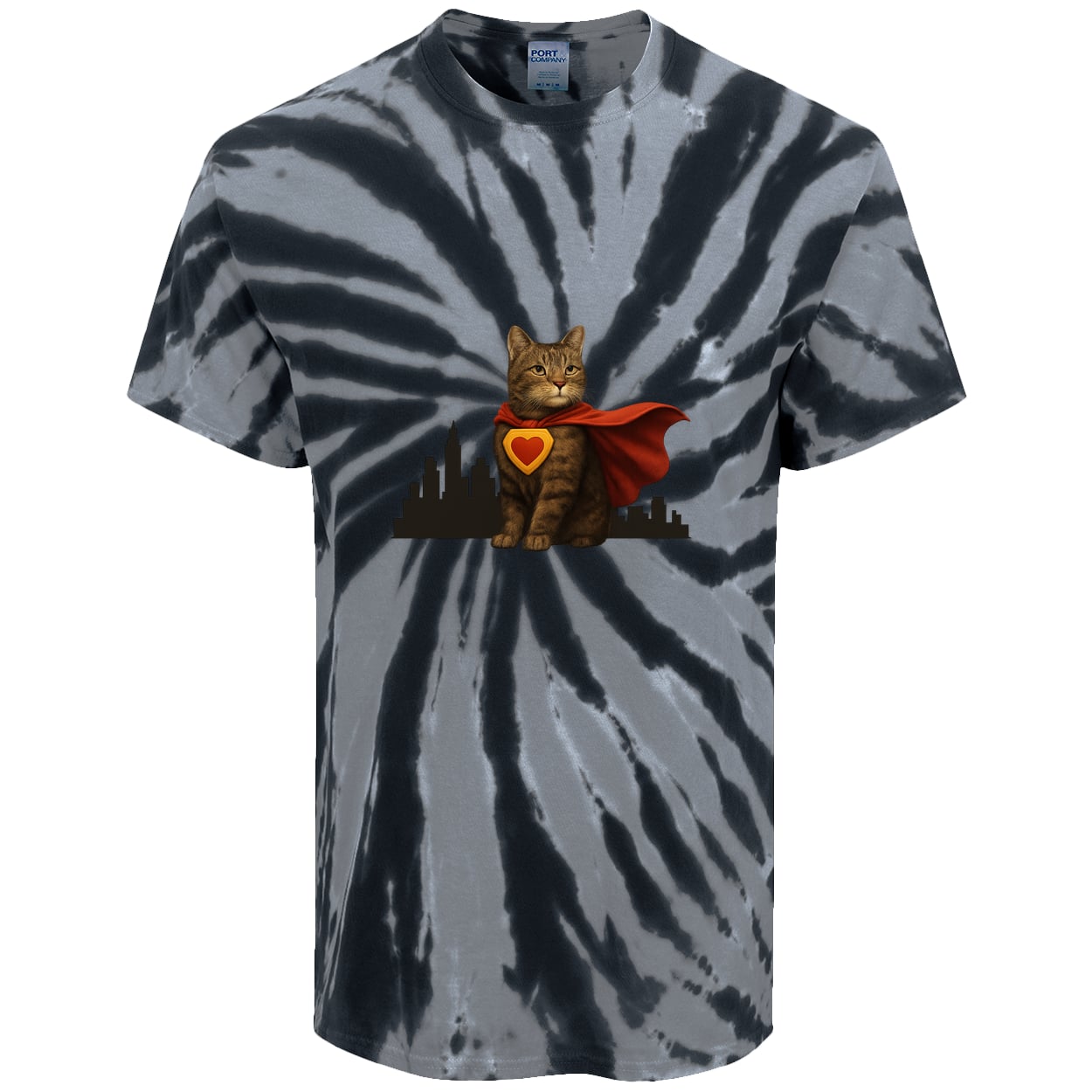 PC147 Port & Company Tie-Dye Tee - Black