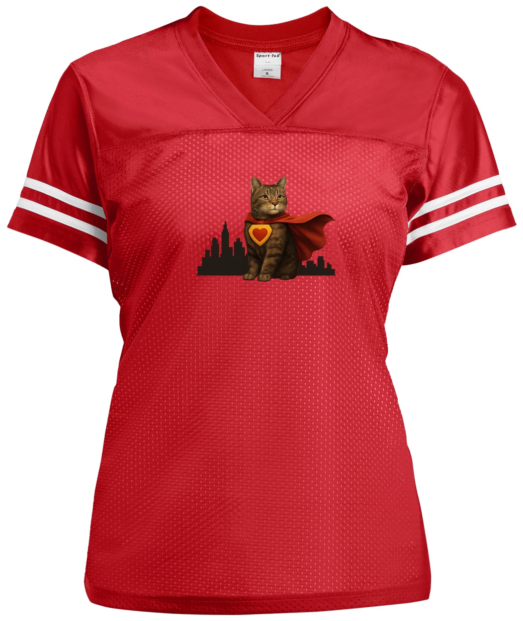 LST307 Sport-Tek Ladies' Replica Jersey - True Red/White