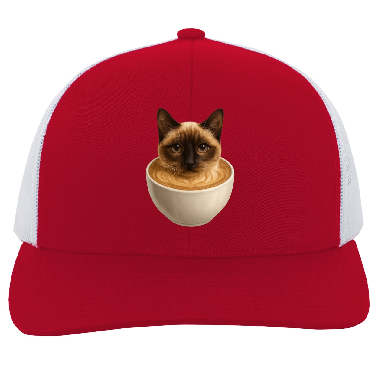 104C Trucker Snap Back - Red/White