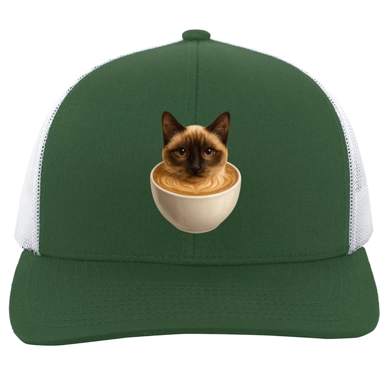 104C Trucker Snap Back - Dark Green/White