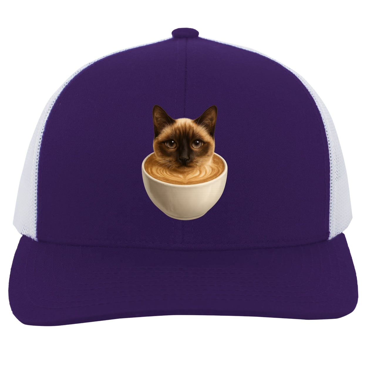 104C Trucker Snap Back - Purple/White