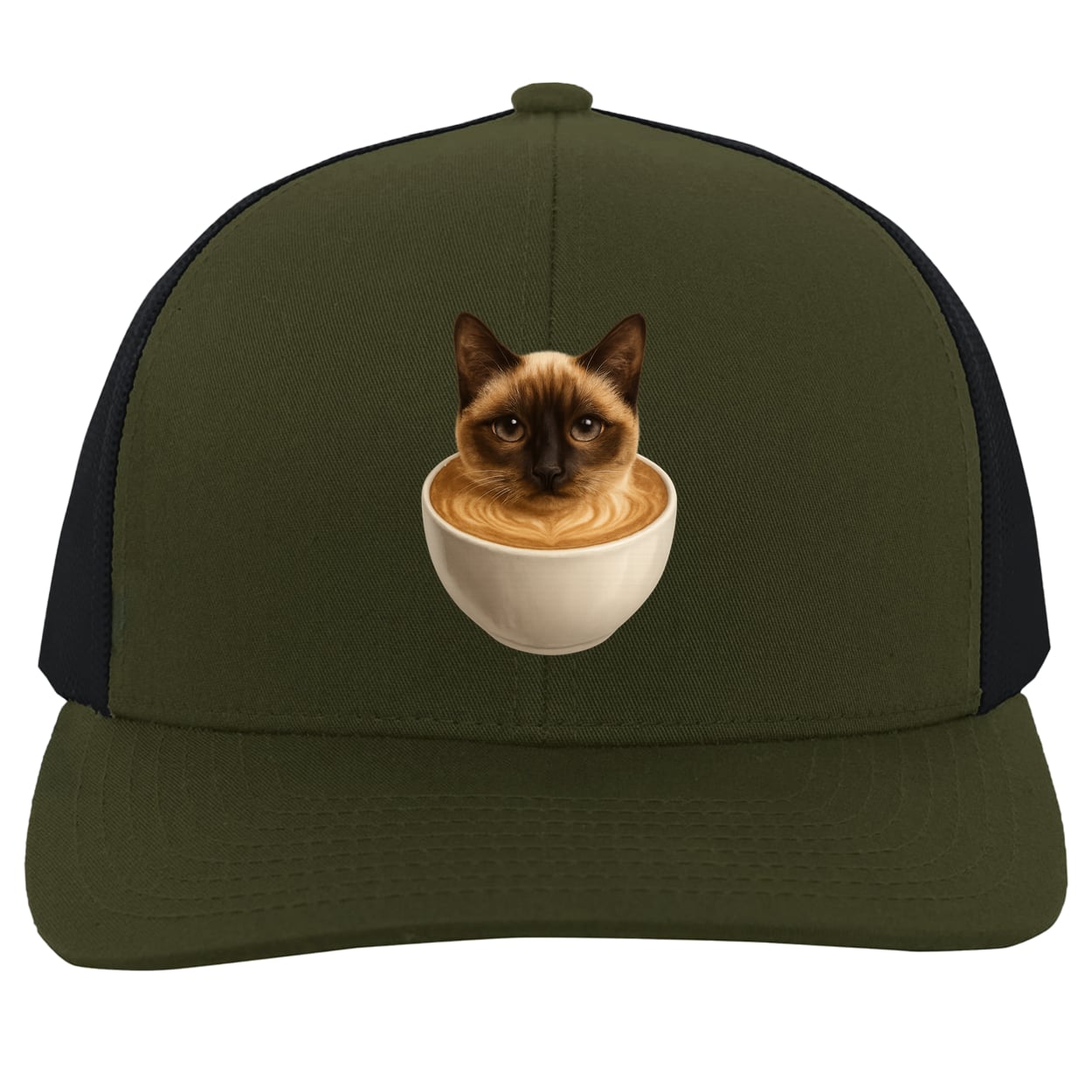 104C Trucker Snap Back - Moss/Charcoal