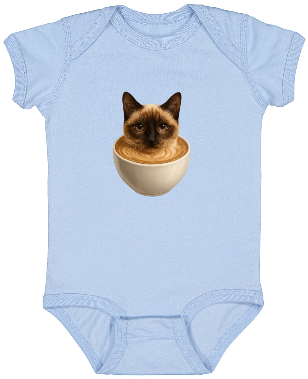4424 Infant Fine Jersey Bodysuit - Light Blue