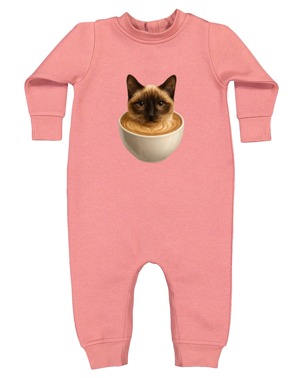 4447 Rabbit Skins Infant Fleece One-Piece Bodysuit - Mauvelous