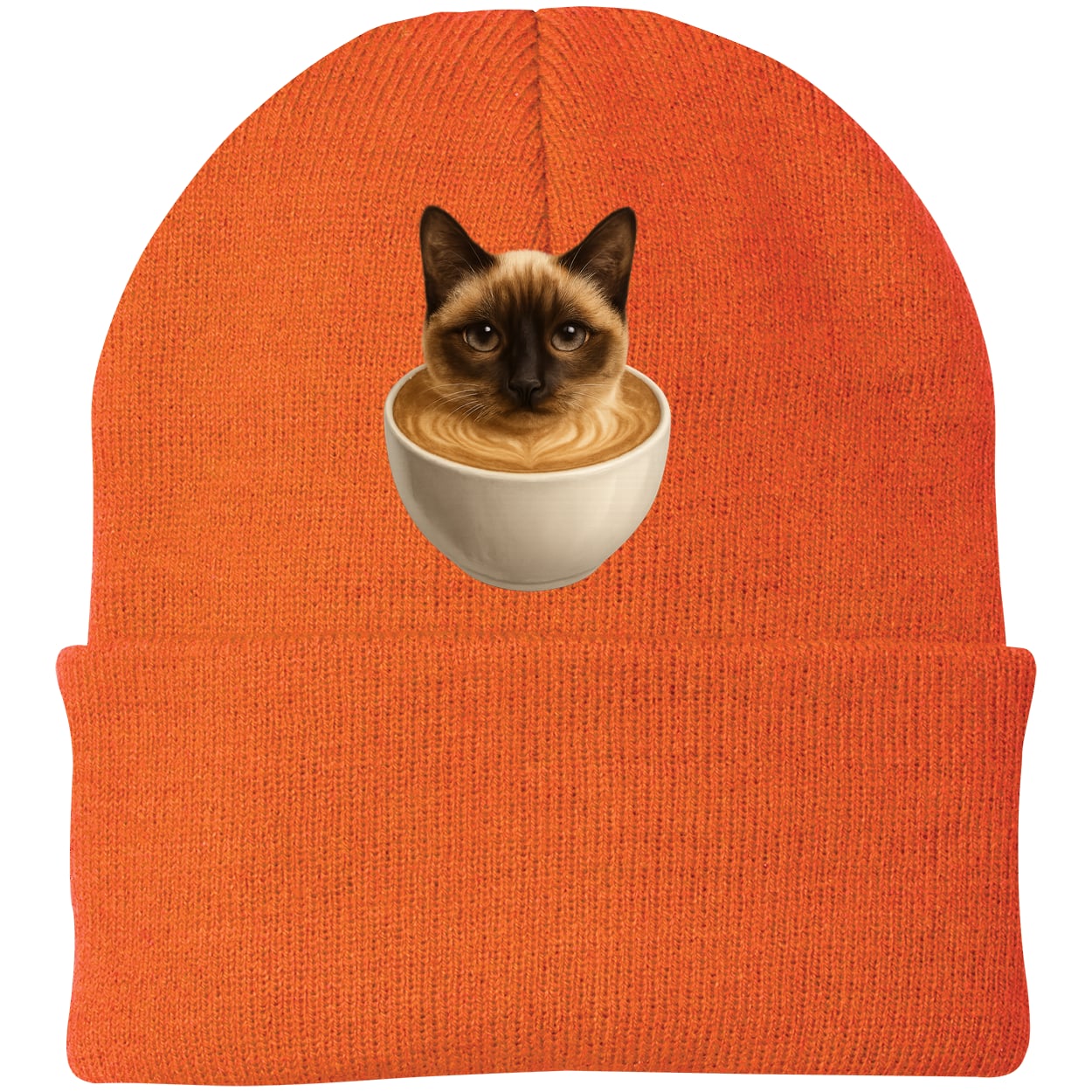 CP90 Port & Company Knit Beanie - Neon Orange