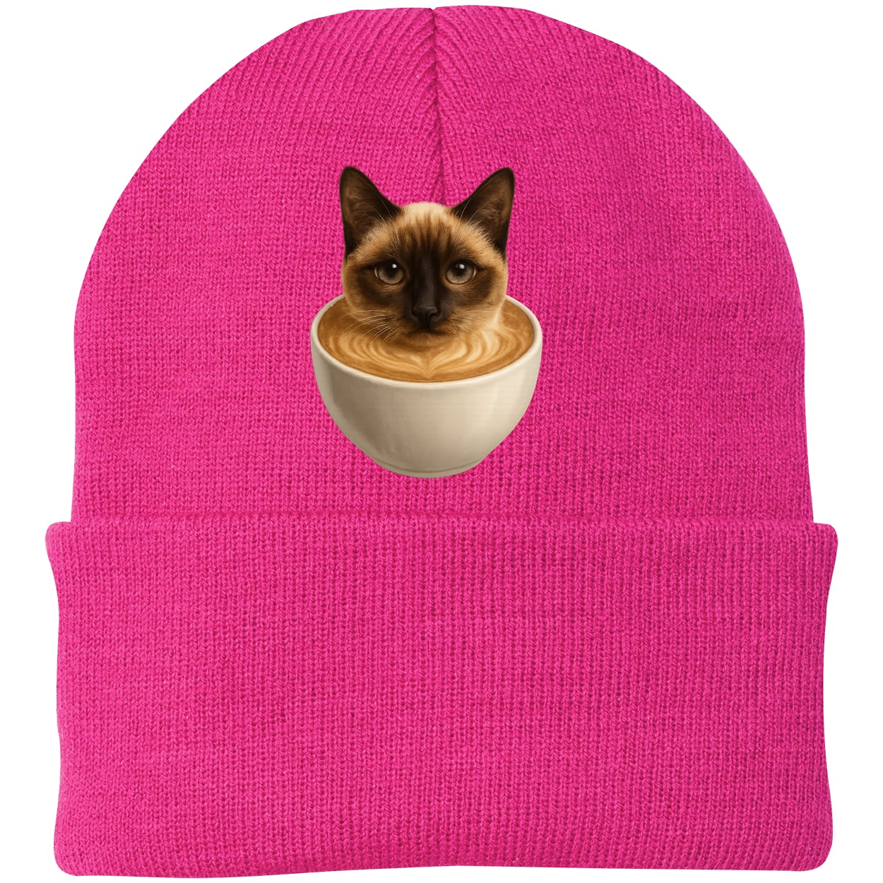 CP90 Port & Company Knit Beanie - Neon Pink
