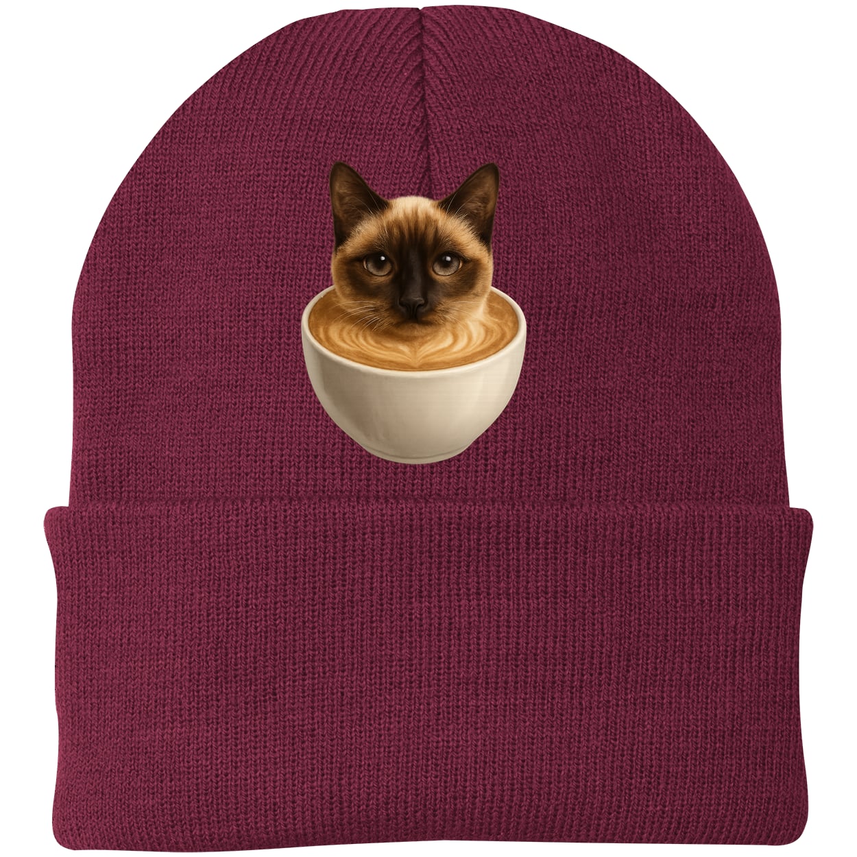CP90 Port & Company Knit Beanie - Maroon