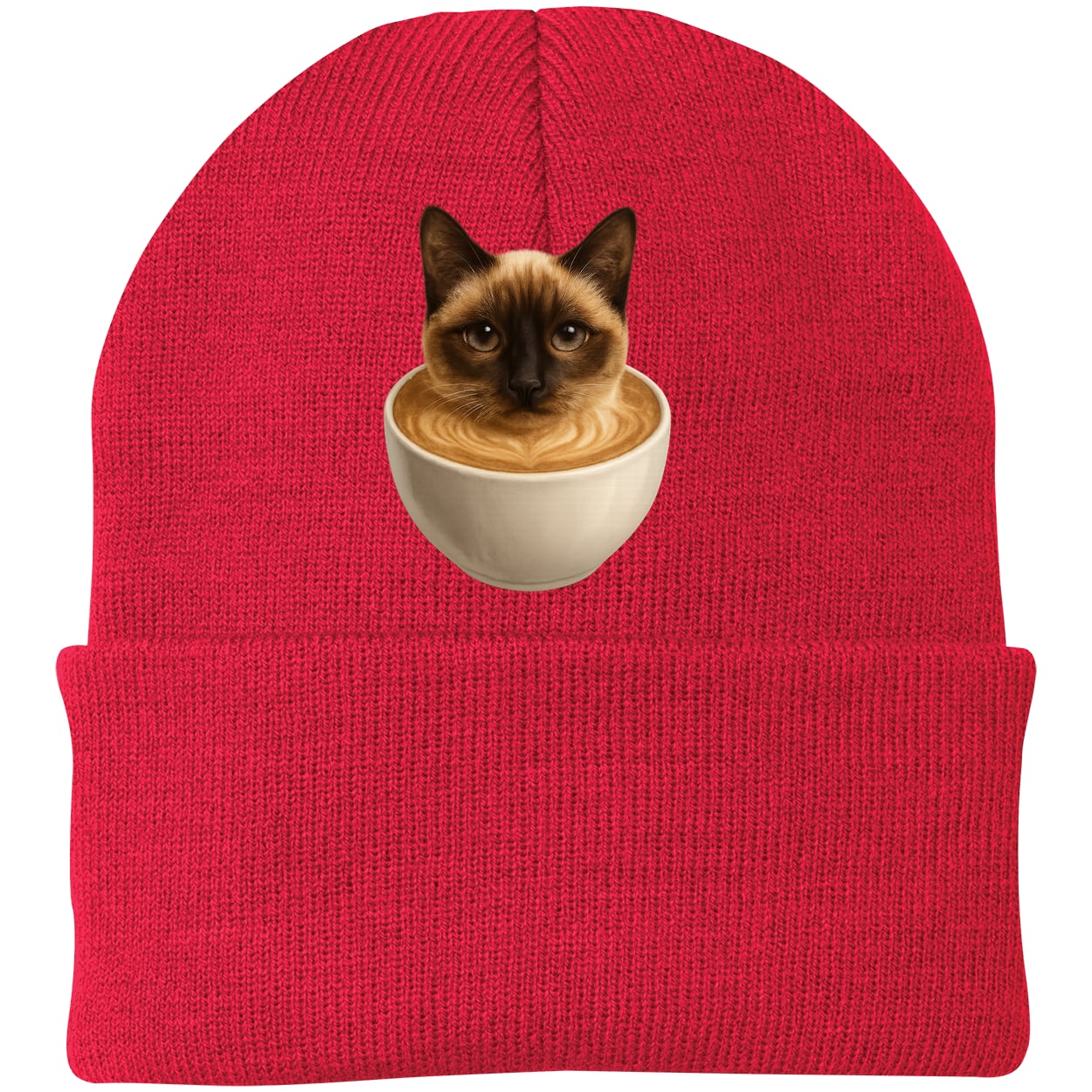 CP90 Port & Company Knit Beanie - Athletic Red