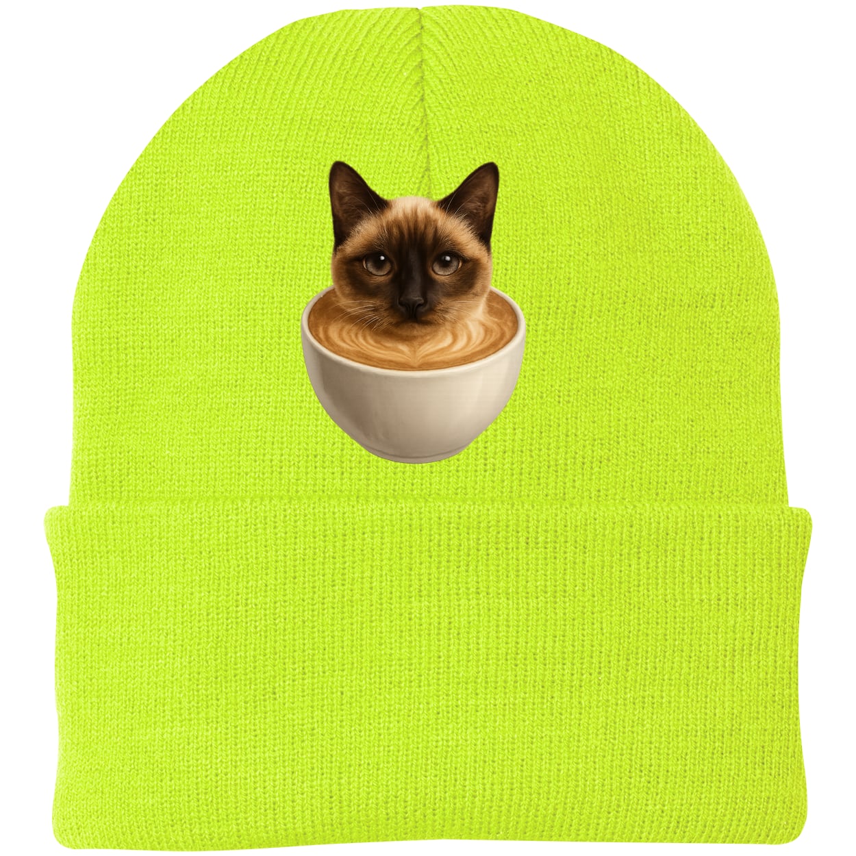 CP90 Port & Company Knit Beanie - Neon Yellow