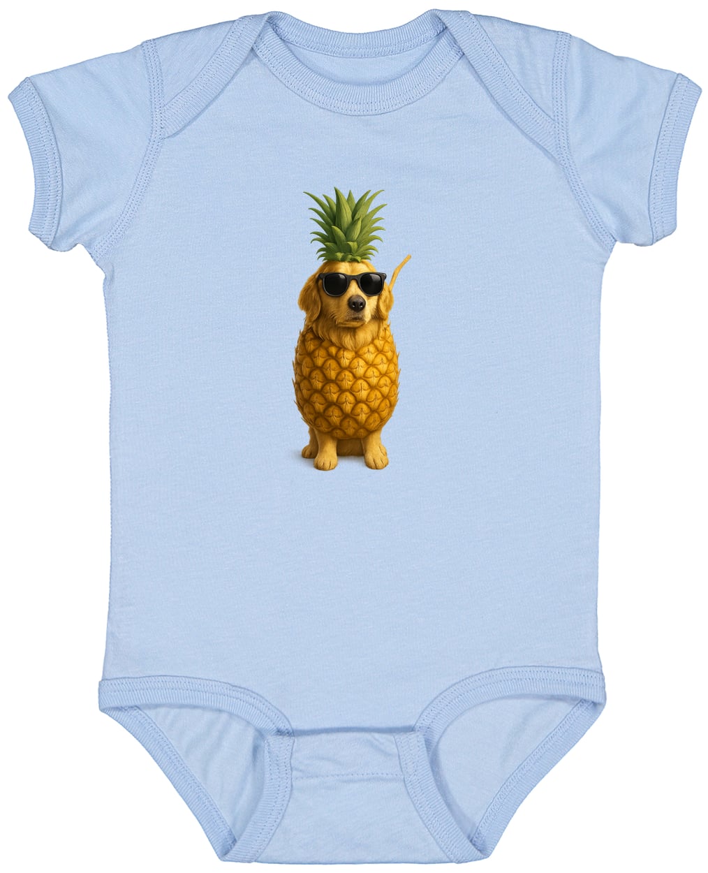 4424 Infant Fine Jersey Bodysuit - Light Blue