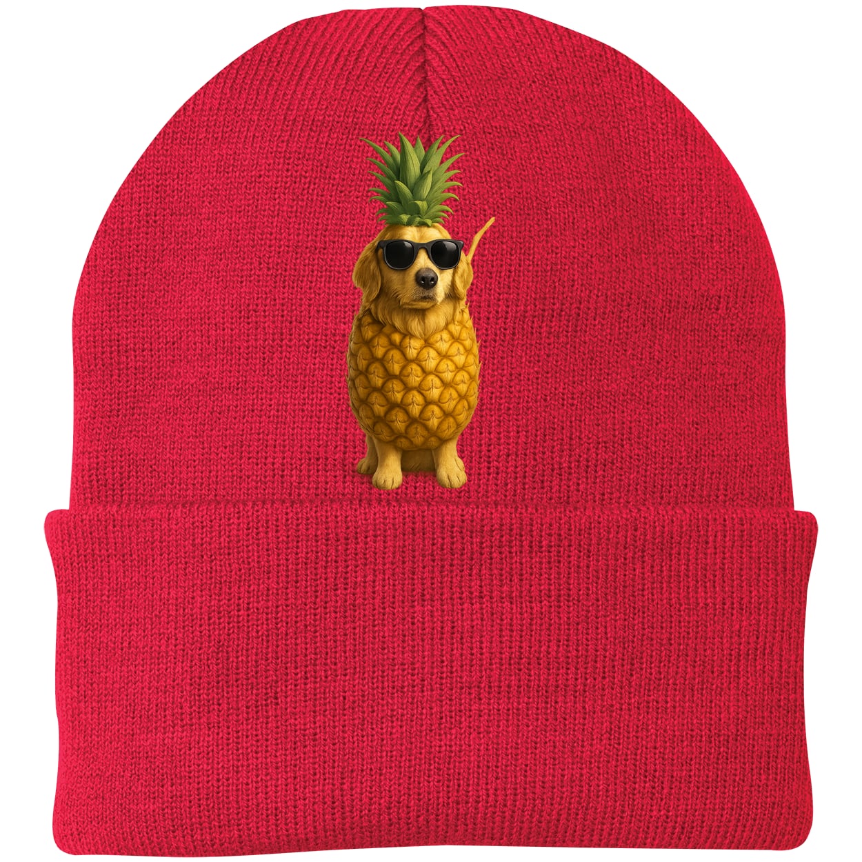 CP90 Port & Company Knit Beanie - Athletic Red