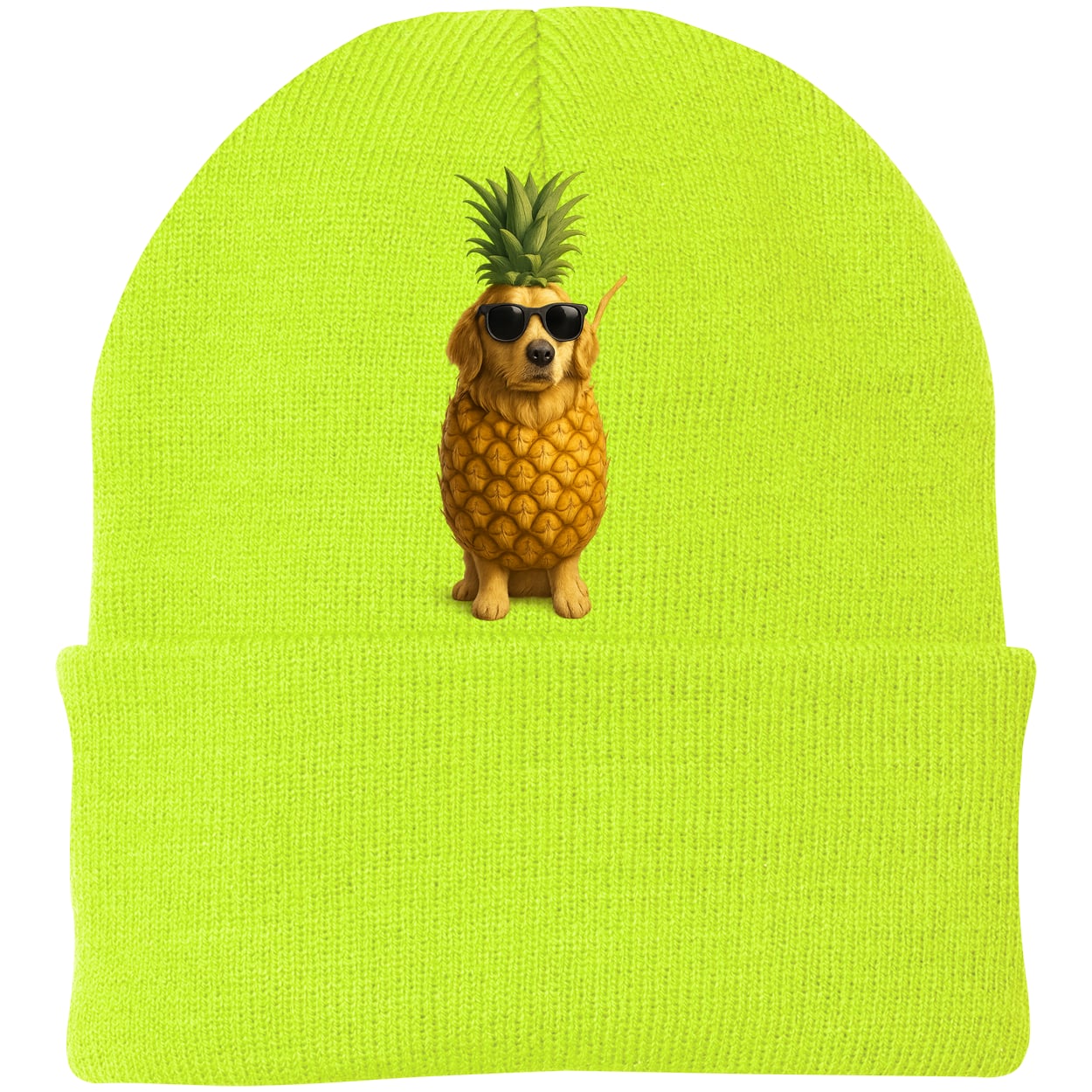 CP90 Port & Company Knit Beanie - Neon Yellow