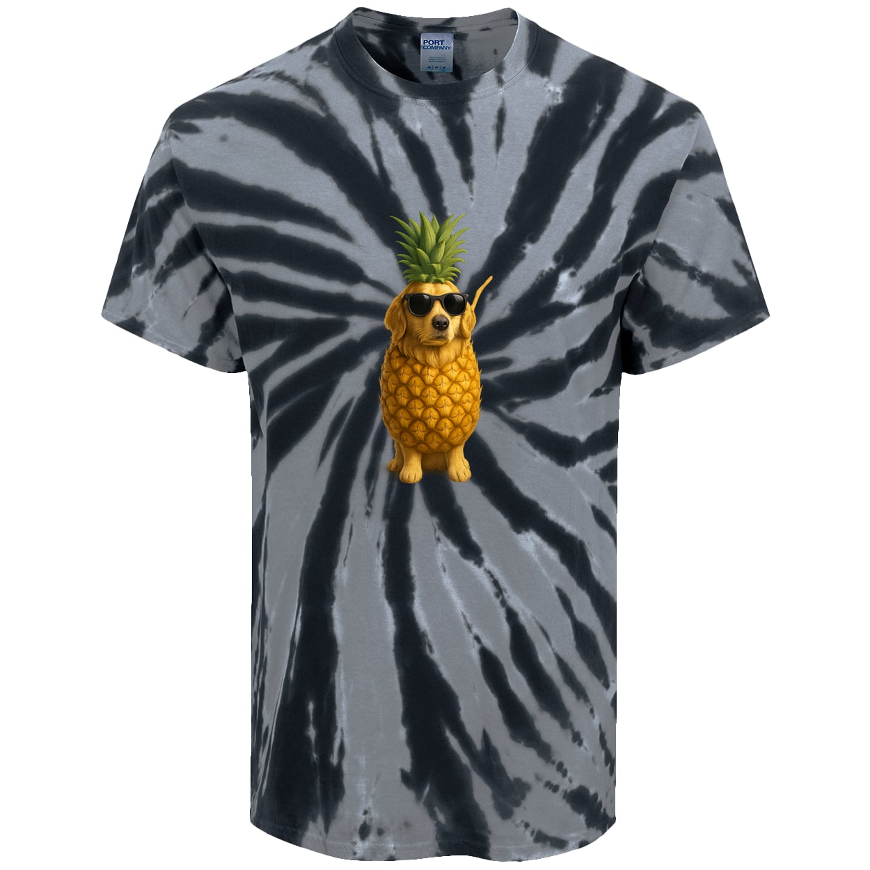 PC147 Port & Company Tie-Dye Tee - Black