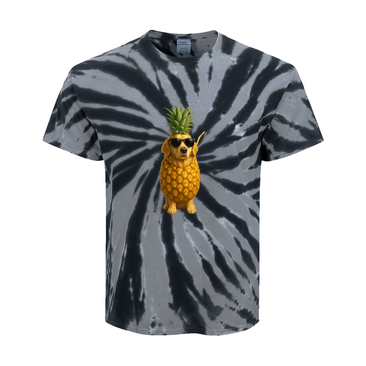 PC147Y Port & Company Kids Tie-Dye Tee - Black