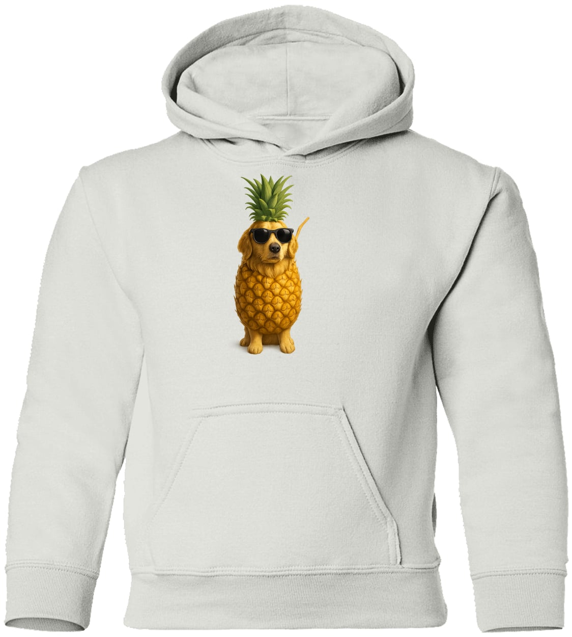 G185B Gildan Youth Pullover Hoodie - White