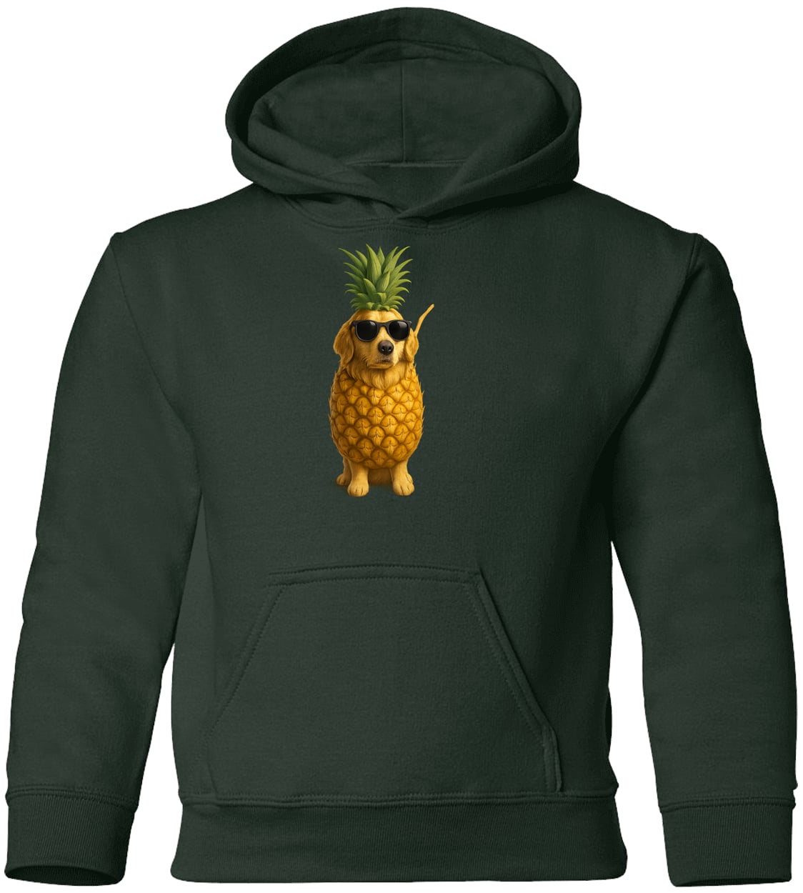 G185B Gildan Youth Pullover Hoodie - Forest Green