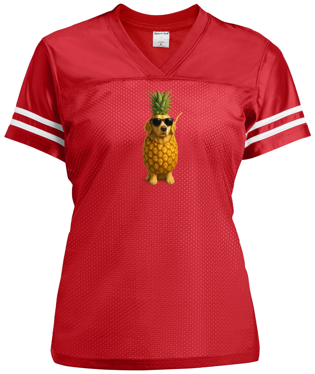 LST307 Sport-Tek Ladies' Replica Jersey - True Red/White
