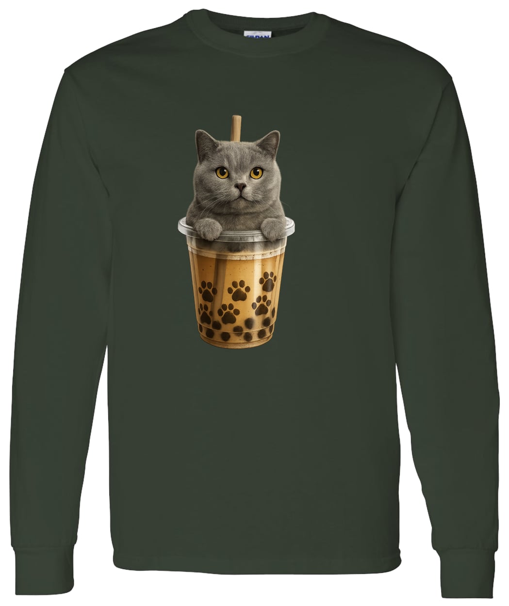 G540 LS T-Shirt 5.3 oz. - Forest Green