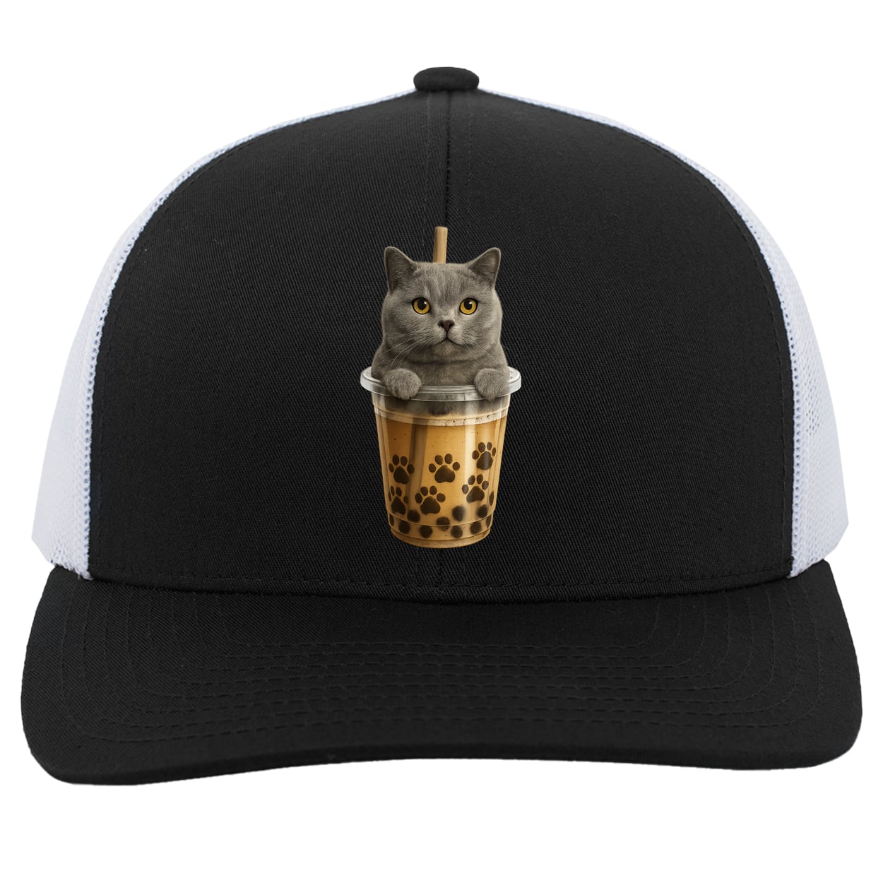 104C Trucker Snap Back - Black/White