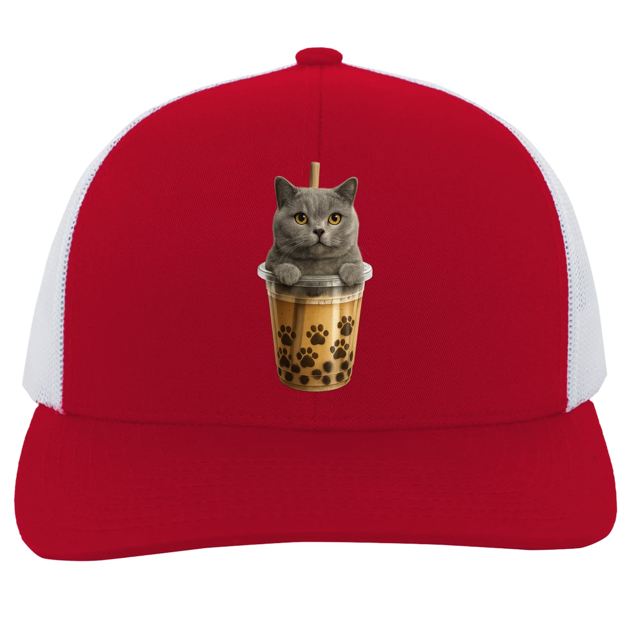 104C Trucker Snap Back - Red/White