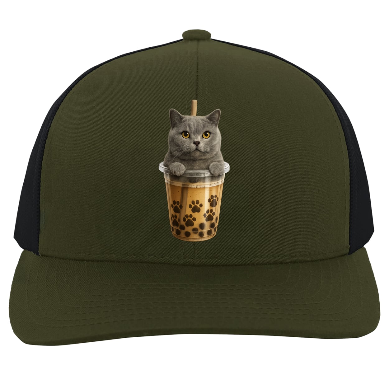 104C Trucker Snap Back - Moss/Charcoal