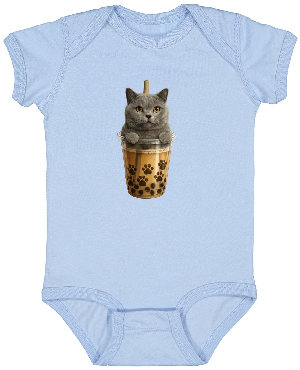 4424 Infant Fine Jersey Bodysuit - Light Blue
