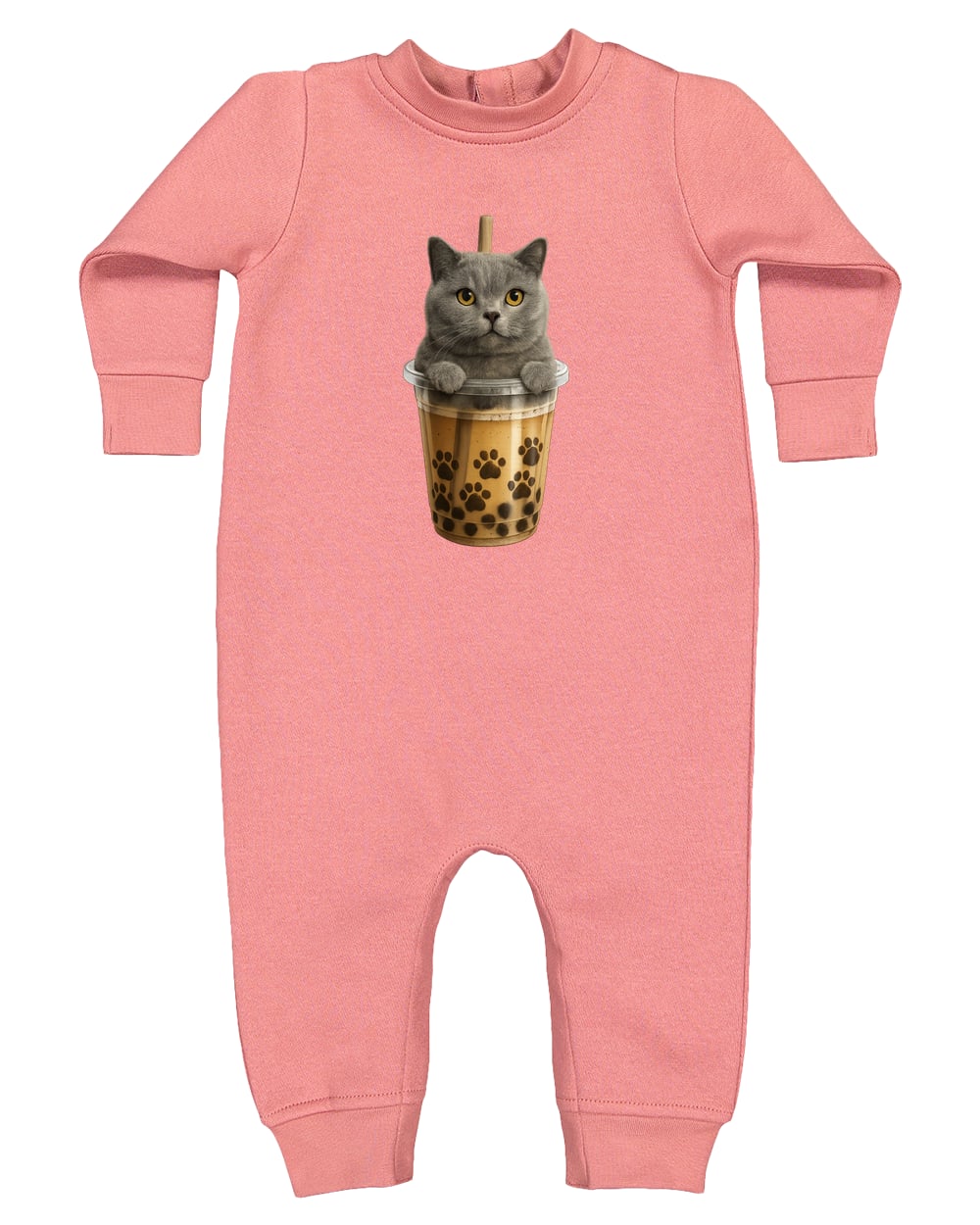 4447 Rabbit Skins Infant Fleece One-Piece Bodysuit - Mauvelous