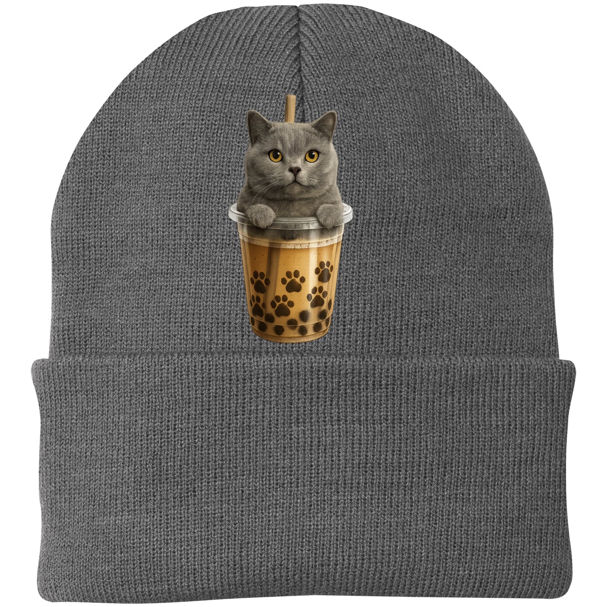 CP90 Port & Company Knit Beanie - Athletic Oxford