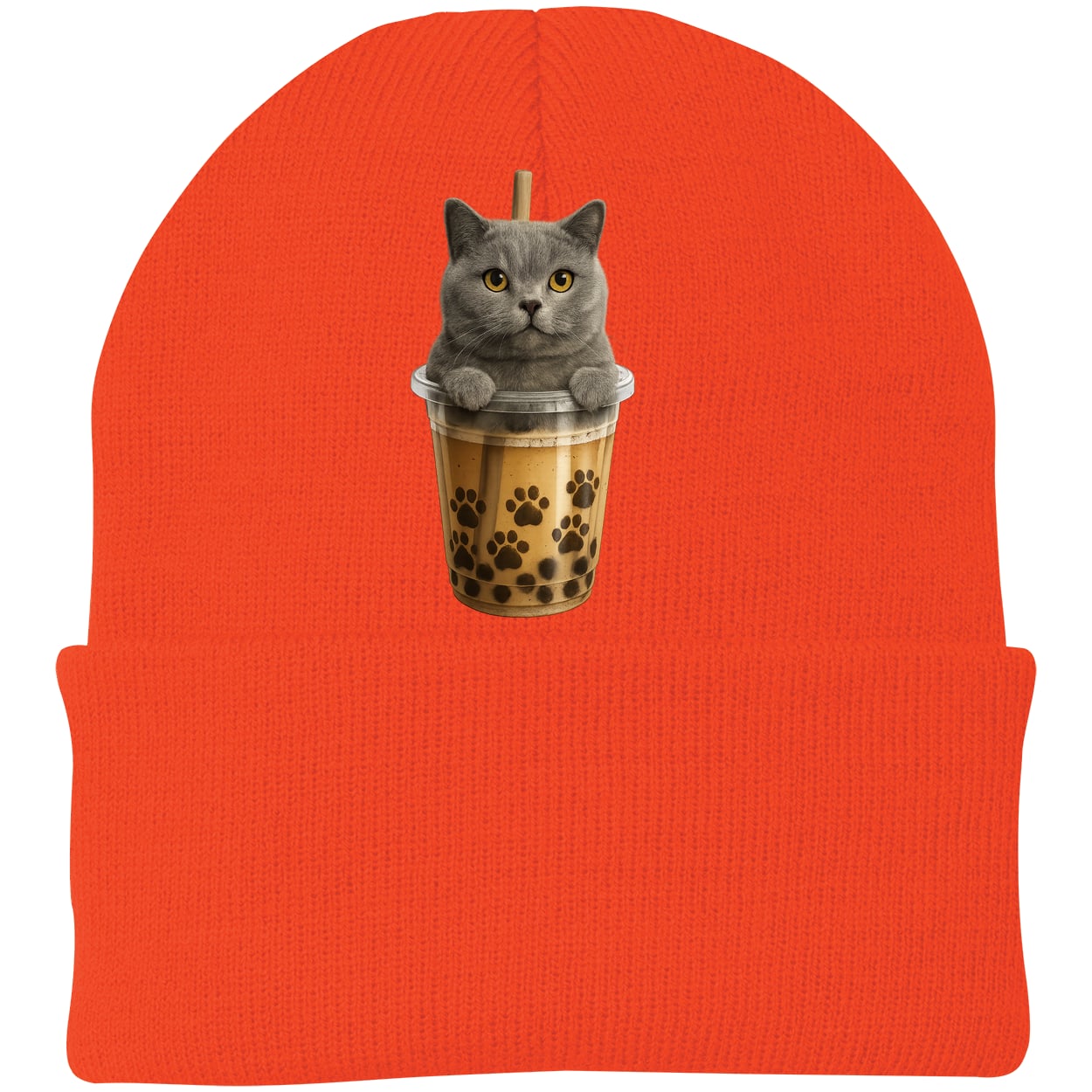 CP90 Port & Company Knit Beanie - Athletic Orange
