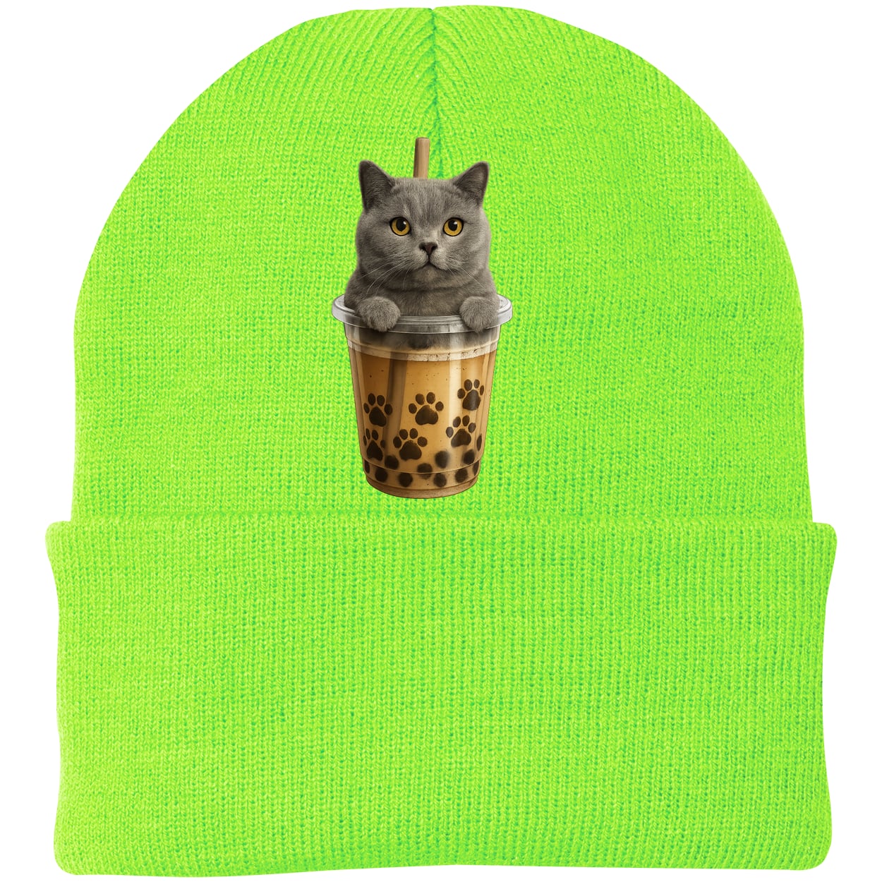 CP90 Port & Company Knit Beanie - Neon Green