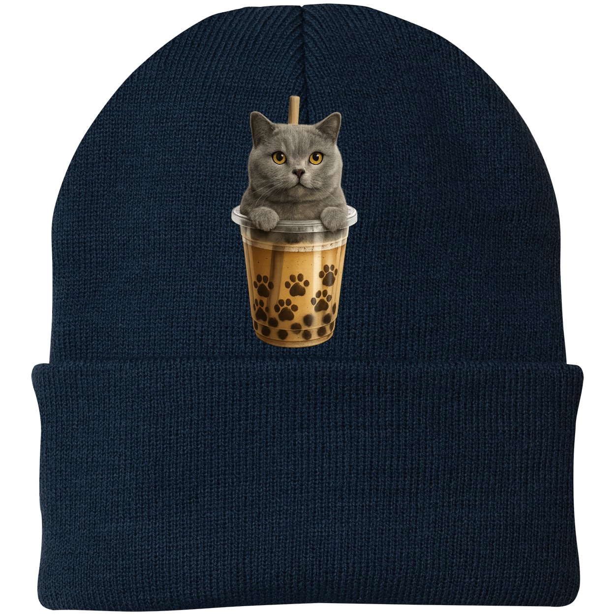 CP90 Port & Company Knit Beanie - Navy