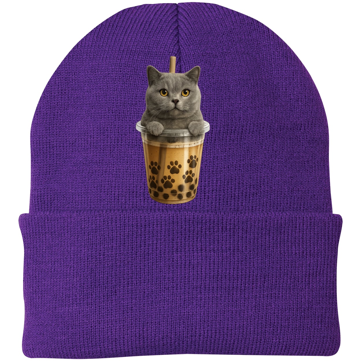 CP90 Port & Company Knit Beanie - Athletic Purple